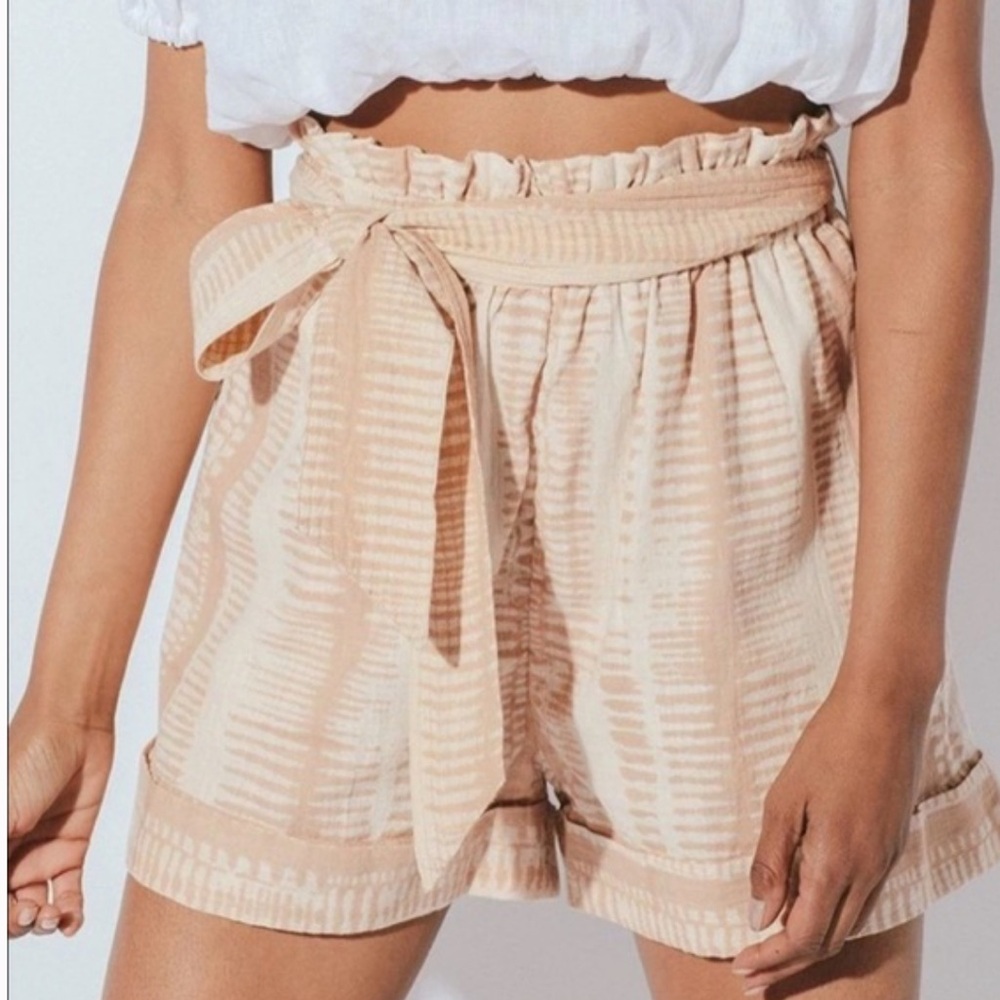 Cleobella High Waist Netural Cotton Geisha Short Size Medium